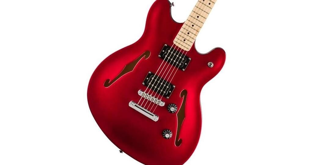 review of candy apple red squier starcaster